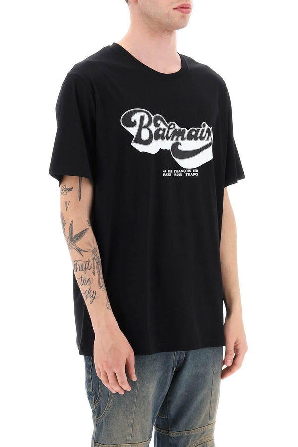 Balmain Black Cotton T-shirt - Men - Piano Luigi