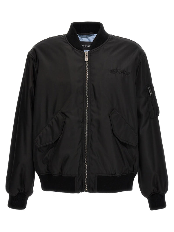 Versace Logo Bomber Jacket - Men - Piano Luigi