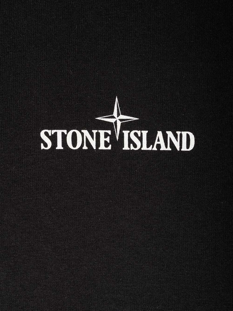 Stone Island Black T-shirt With Logo - Men - Piano Luigi