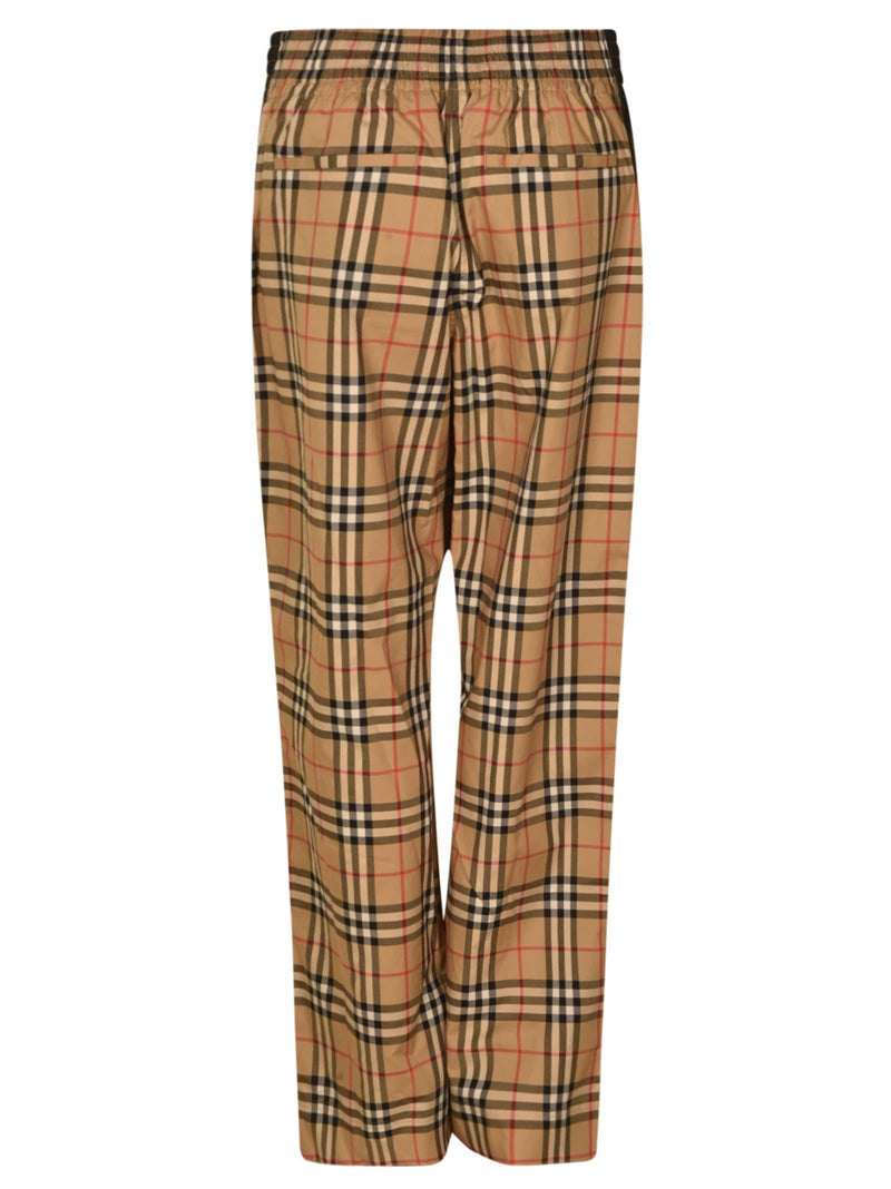 Burberry Elastic Waist Check Trousers - Women - Piano Luigi