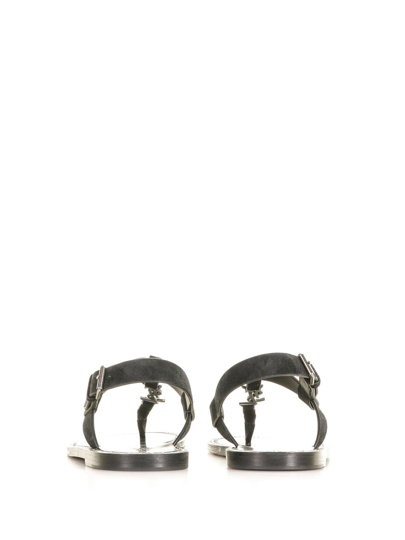 Saint Laurent Flat Sandal With Initials Logo - Men - Piano Luigi