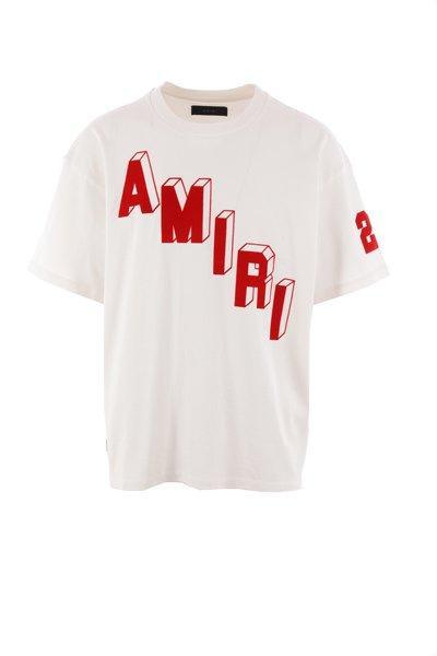 AMIRI Logo Printed Crewneck T-shirt - Men - Piano Luigi
