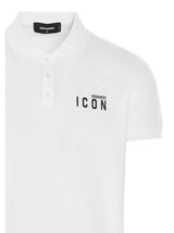 Dsquared2 Be Icon Dyed Tennis Polo In White - Men - Piano Luigi