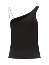 Givenchy Asymmetrical Cotton Top With Chain - Women - Piano Luigi