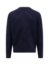 Fendi Blue Wool Jumper - Men - Piano Luigi