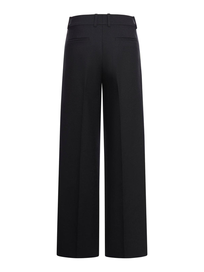 Off-White High-waisted Wide-leg Trousers - Women - Piano Luigi