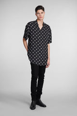 Balmain Shirt In Black Viscose - Men - Piano Luigi