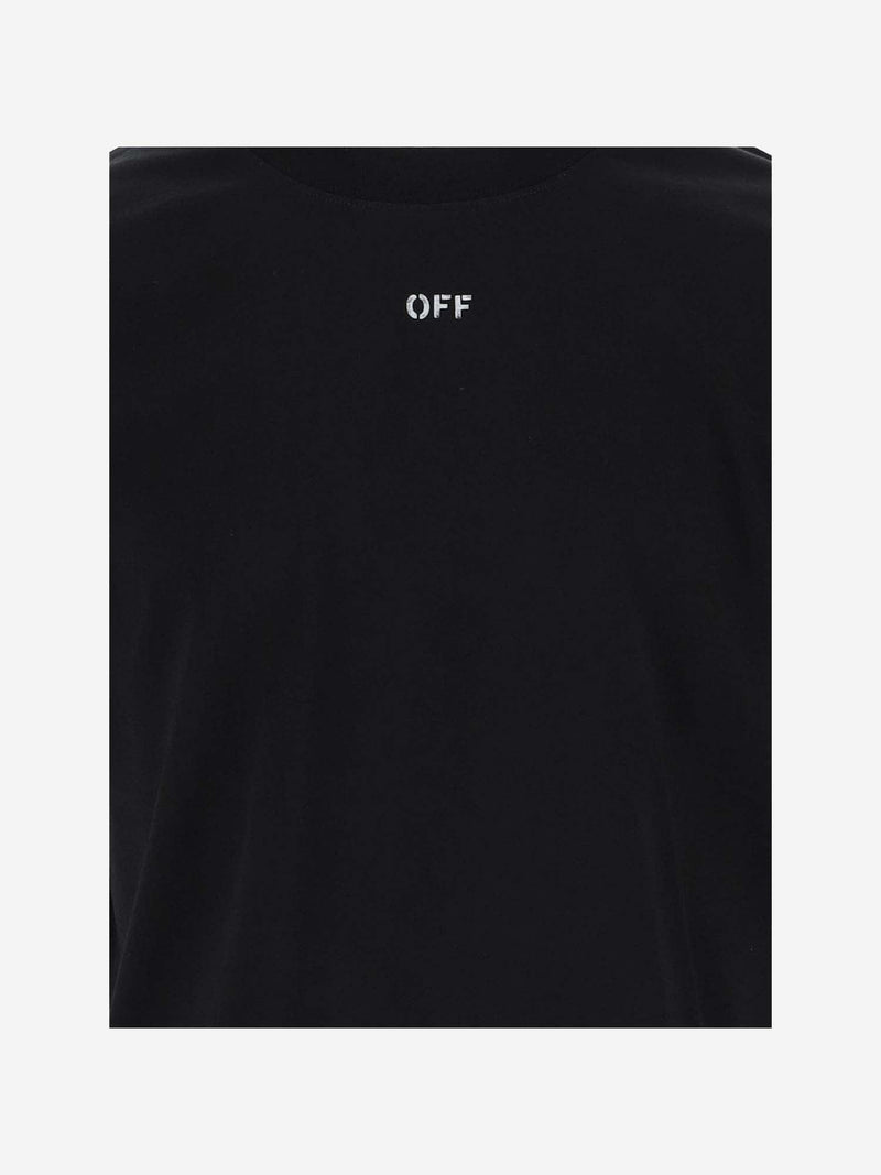 Off-White Cotton T-shirt With Logo - Men - Piano Luigi