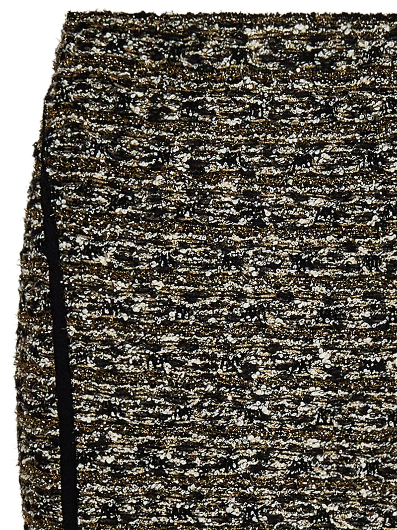 Balmain Hw Tweed Knee Skirt - Women - Piano Luigi