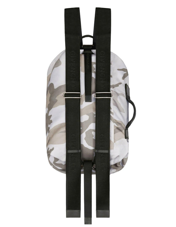 Givenchy Man Adjustable G-zip Nylon Backpack With Camouflage Print - Men - Piano Luigi