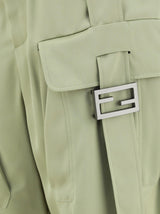 Fendi Satin Cargo Trousers - Women - Piano Luigi