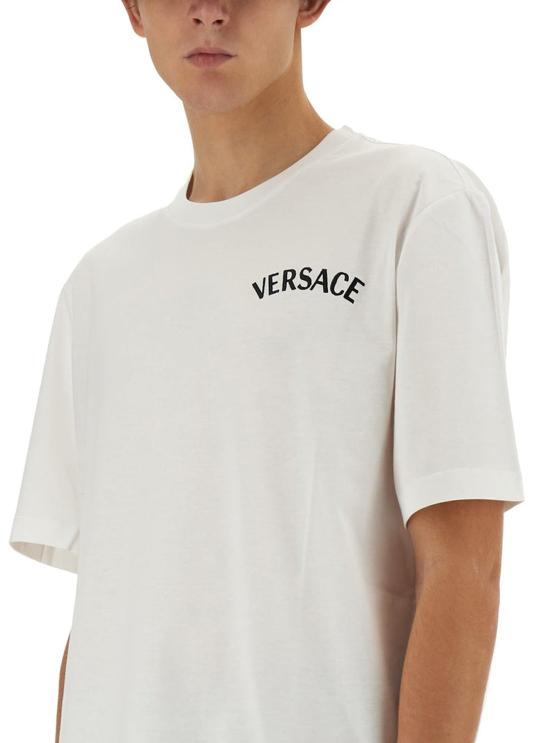 Versace T-shirt With Logo - Men - Piano Luigi