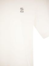 Brunello Cucinelli Slim Fit Crew-neck T-shirt In Cotton Jersey With Logo - Men - Piano Luigi