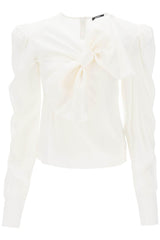 Balmain Satin Blouse With Maxi Bow - Women - Piano Luigi