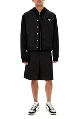 Prada Black Re-nylon Bermuda Shorts - Men - Piano Luigi