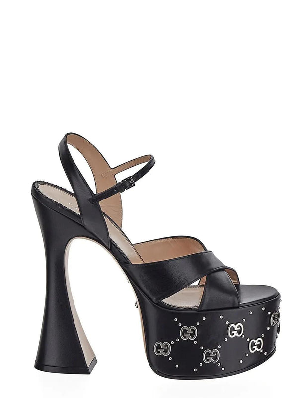 Gucci Interlocking G Studs Sandal - Women - Piano Luigi