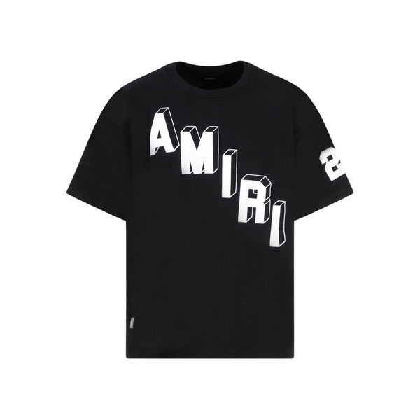 AMIRI Logo Printed Crewneck T-shirt - Men - Piano Luigi