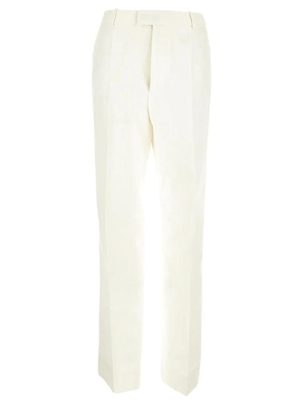 Bottega Veneta Textured Cotton Trouser - Women - Piano Luigi