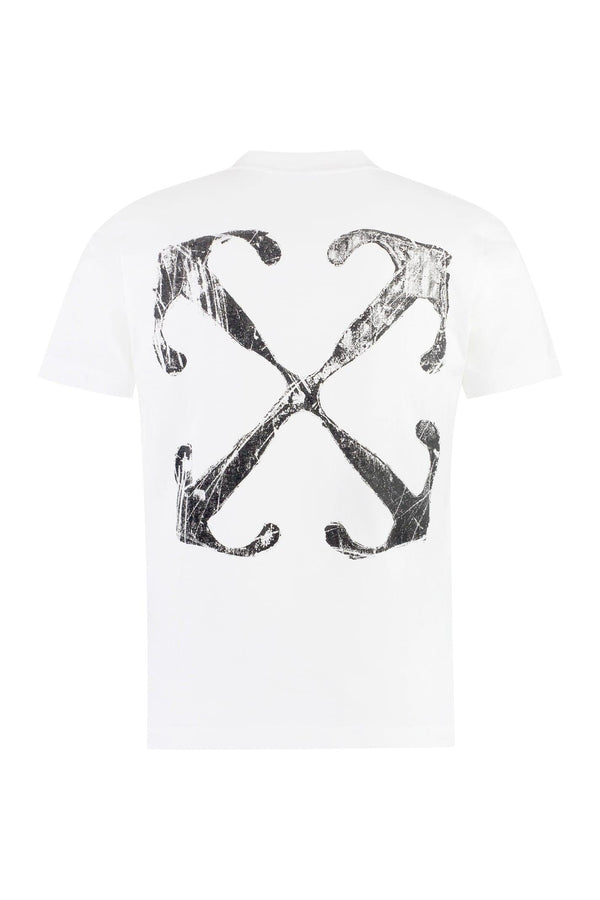 Off-White Cotton Crew-neck T-shirt - Men - Piano Luigi