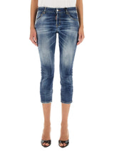 Dsquared2 Blue Stretch-cotton Denim Jeans - Women - Piano Luigi