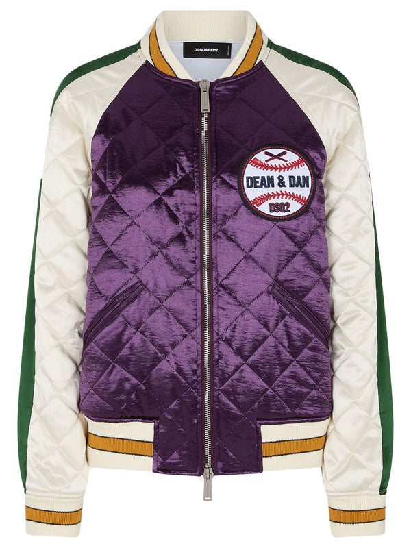 Dsquared2 Quilted Cotton And Nylon Bomber Jacket - Women - Piano Luigi