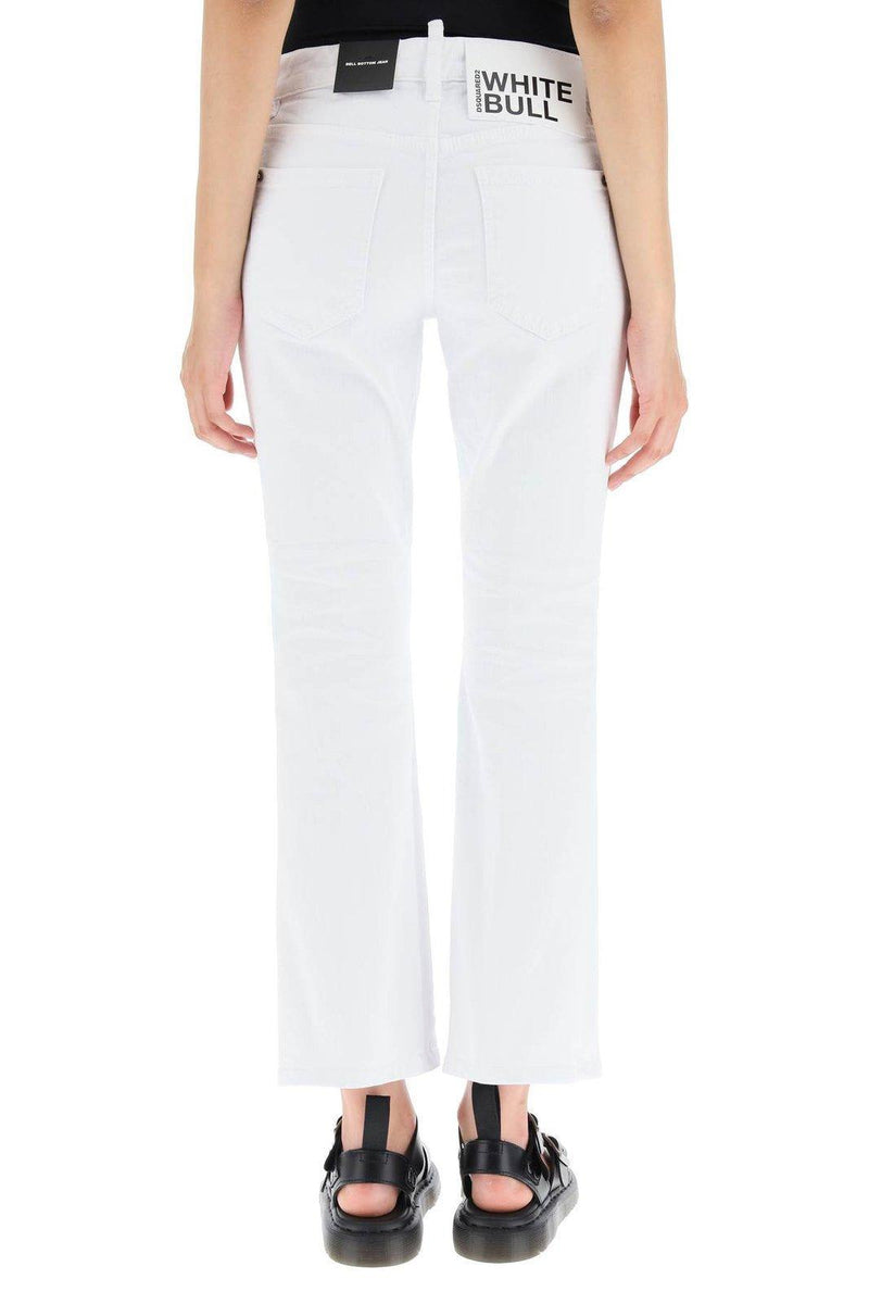 Dsquared2 Bootcut High-waist Cropped Trousers - Women - Piano Luigi