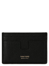 Tom Ford Logo Leather Card Holder - Men - Piano Luigi