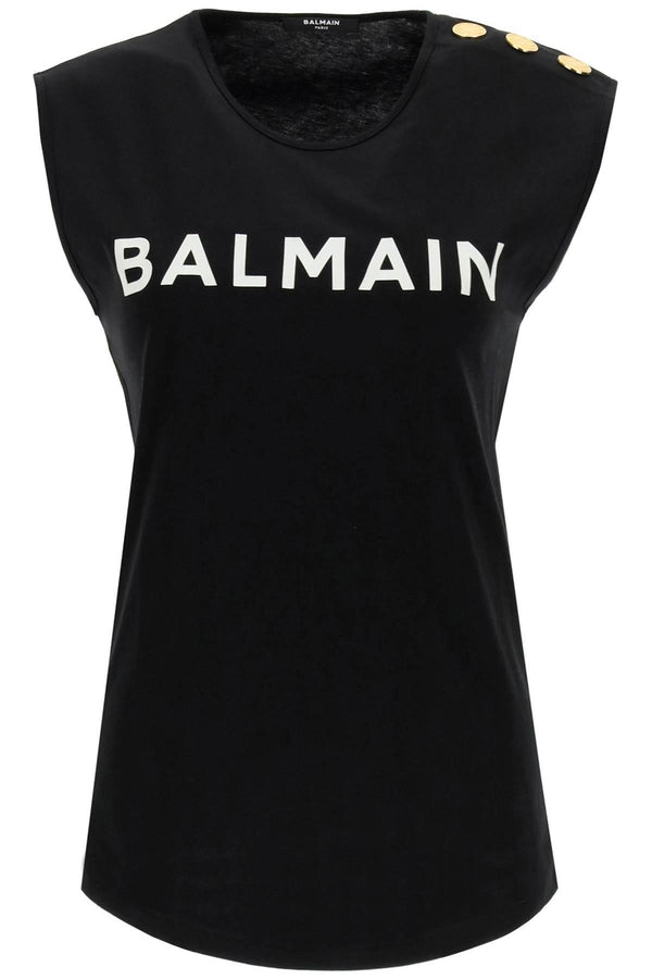 Balmain Cotton Tank Top - Women - Piano Luigi