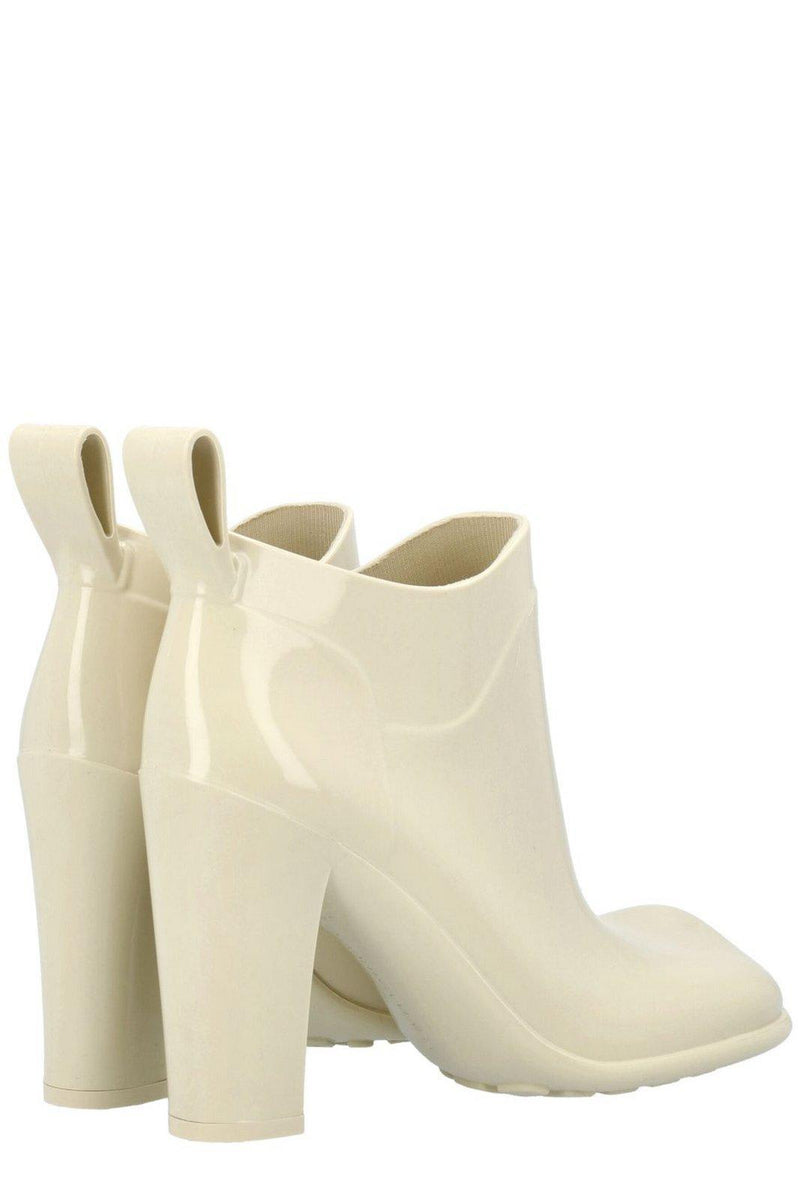 Bottega Veneta Shine Square Toe Ankle Rain Boots - Women - Piano Luigi