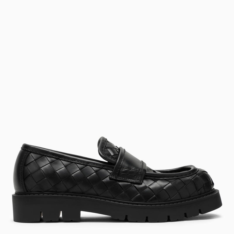 Bottega Veneta Black Leather Loafers - Men - Piano Luigi