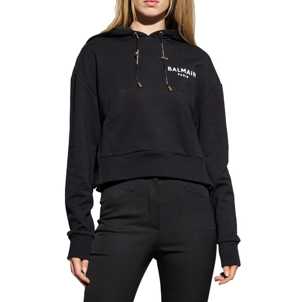 Balmain Cropped Sweatshirt - Women - Piano Luigi