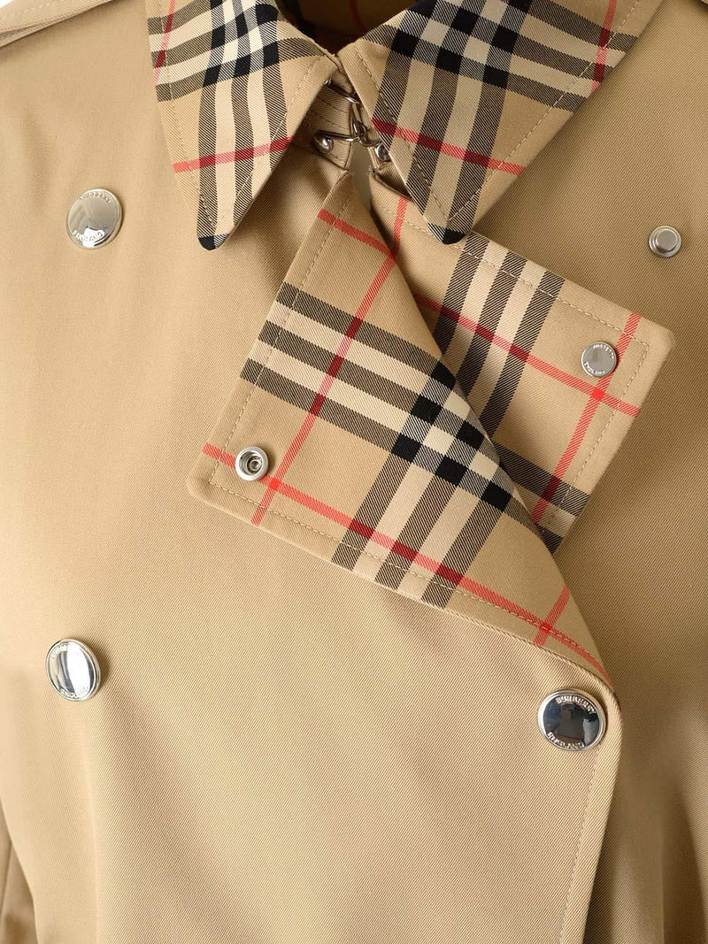 Burberry Gabardine Trench Coat - Women - Piano Luigi