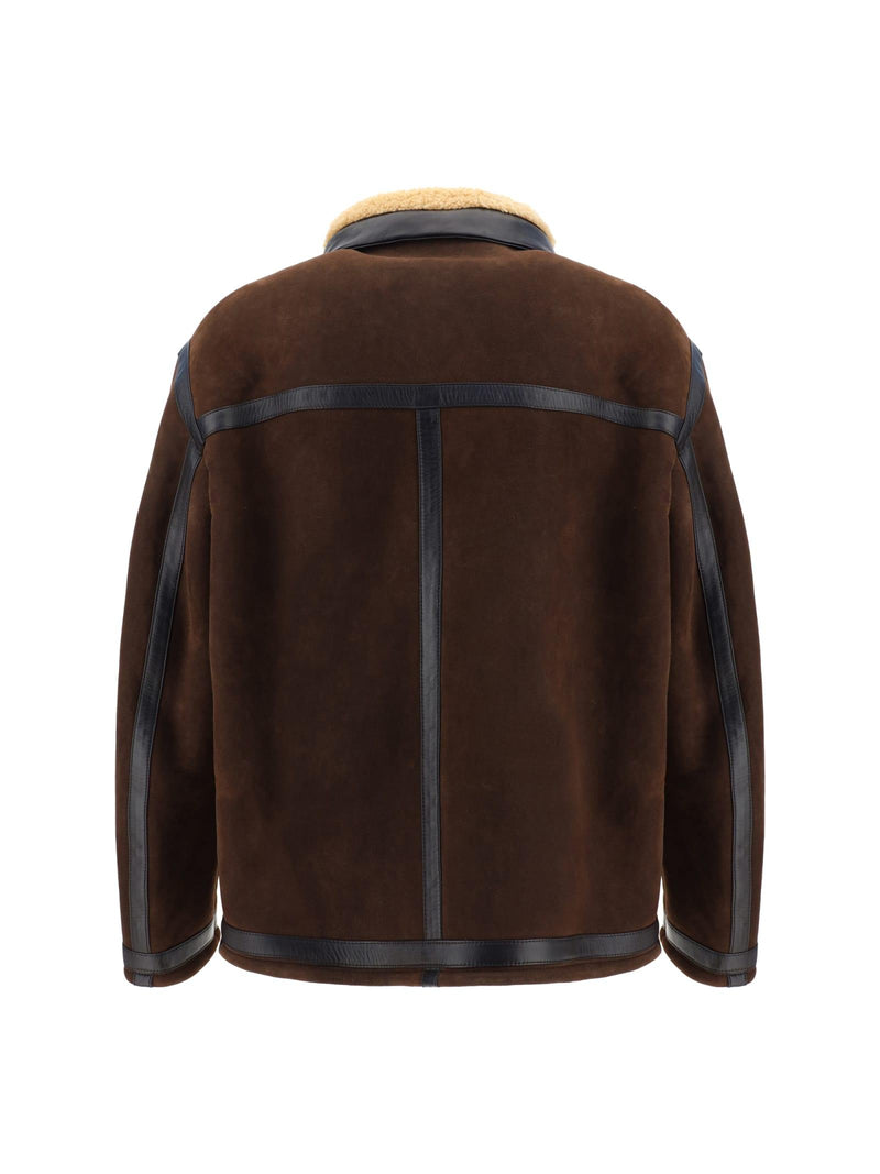 Fendi Brown Shearling Jacket - Men - Piano Luigi