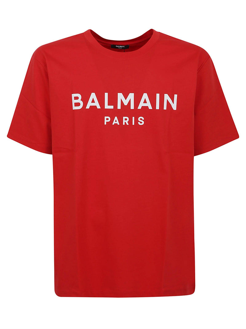 Balmain Logo Printed Crewneck T-shirt - Men - Piano Luigi