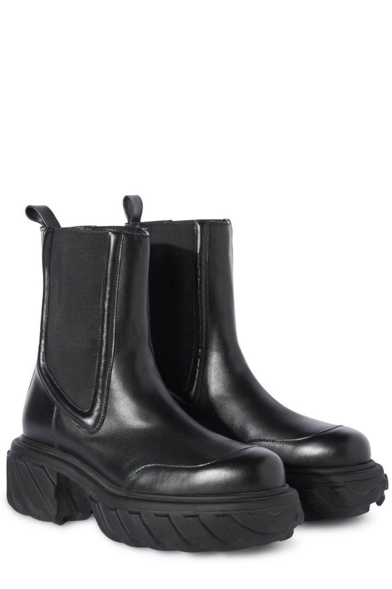 Off-White Slip-on Rain Boots - Women - Piano Luigi