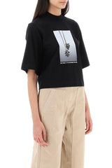 Palm Angels Boxy T-shirt With Print - Women - Piano Luigi