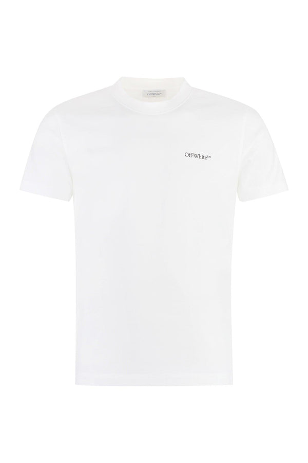 Off-White Cotton Crew-neck T-shirt - Men - Piano Luigi