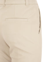 Brunello Cucinelli Stretch Nappa Leather Cigarette Trousers - Women - Piano Luigi