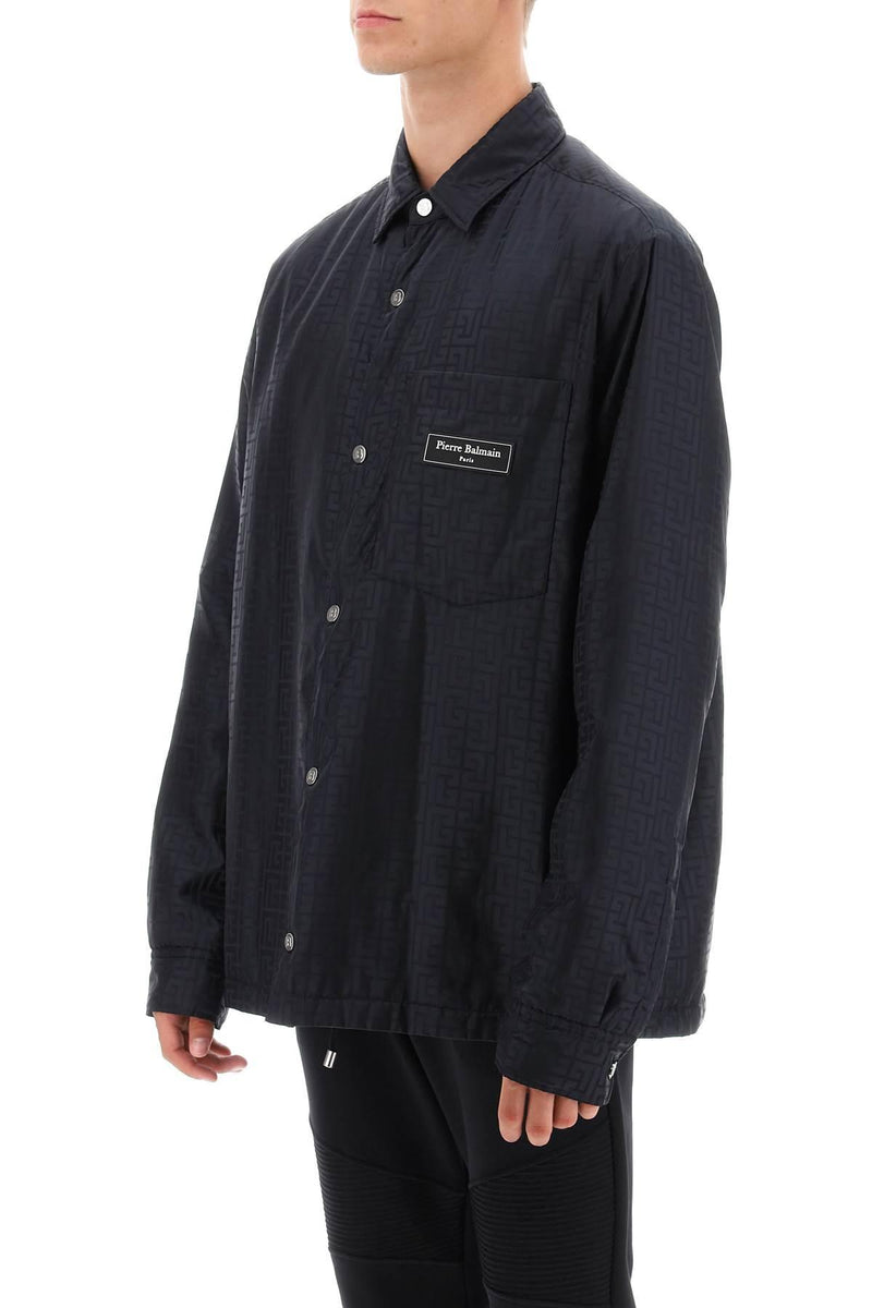 Balmain Monogram Nylon Overshirt - Men - Piano Luigi