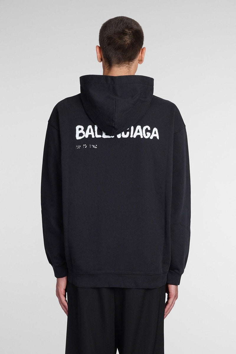 Balenciaga Sweatshirt In Black Cotton - Men - Piano Luigi