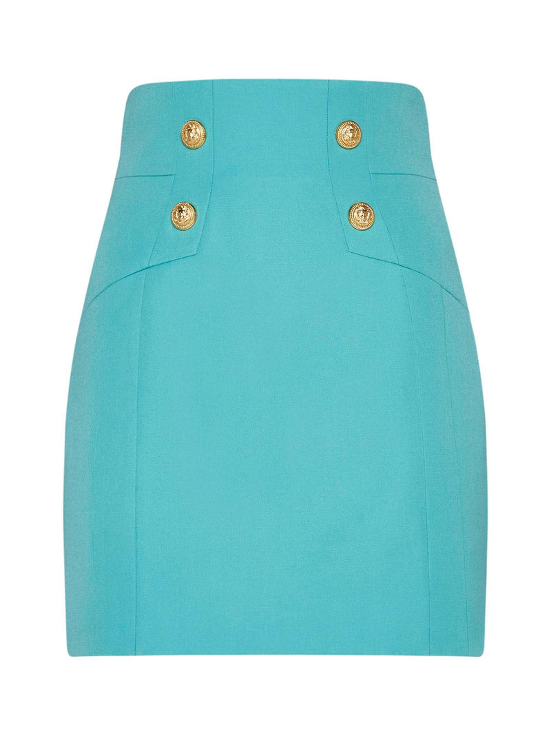 Balmain Grain De Poudre Skirt - Women - Piano Luigi