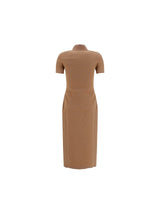 Fendi Beige ff Midi Dress - Women - Piano Luigi