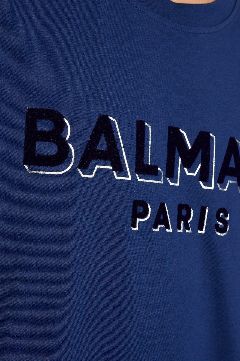 Balmain Logo Printed Crewneck T-shirt - Men - Piano Luigi