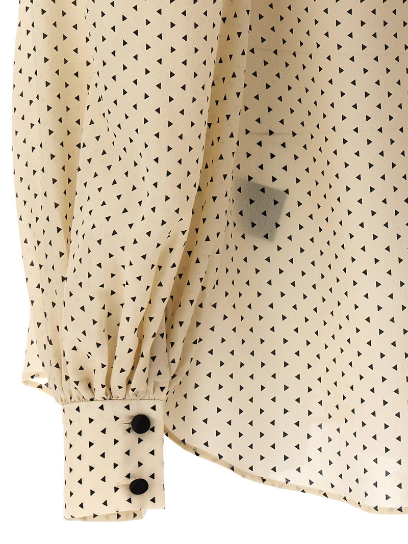 Balmain Silk Shirt With Lavalli Collar - Women - Piano Luigi