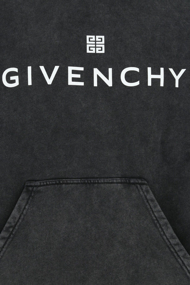 Givenchy Charcoal Cotton Sweatshirt - Men - Piano Luigi