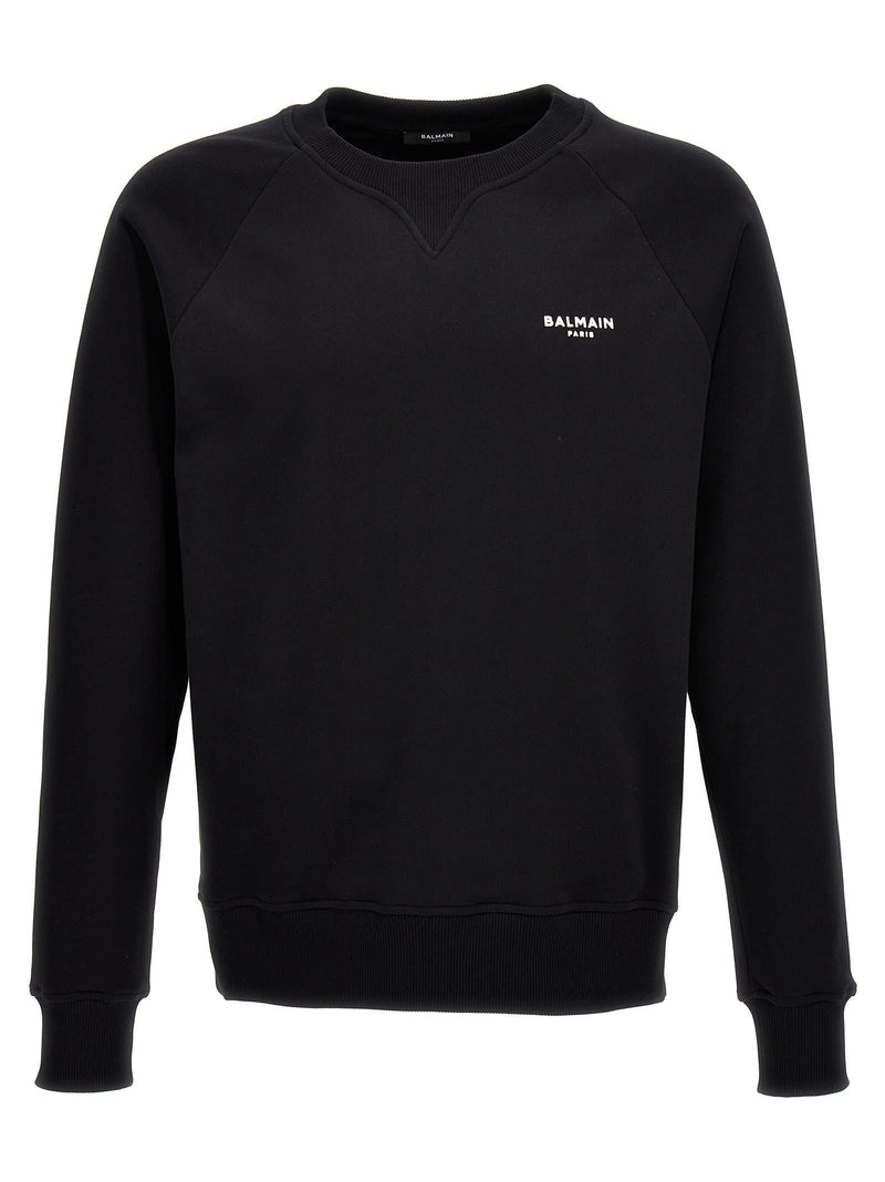 Balmain Sweatshirt In Black Cotton - Men - Piano Luigi