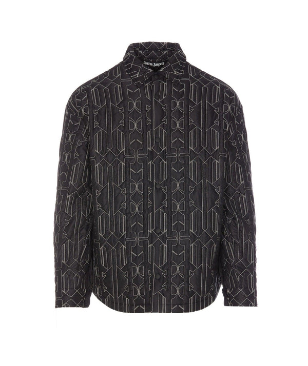 Palm Angels All Monogram Quiltedoverjacket - Men - Piano Luigi