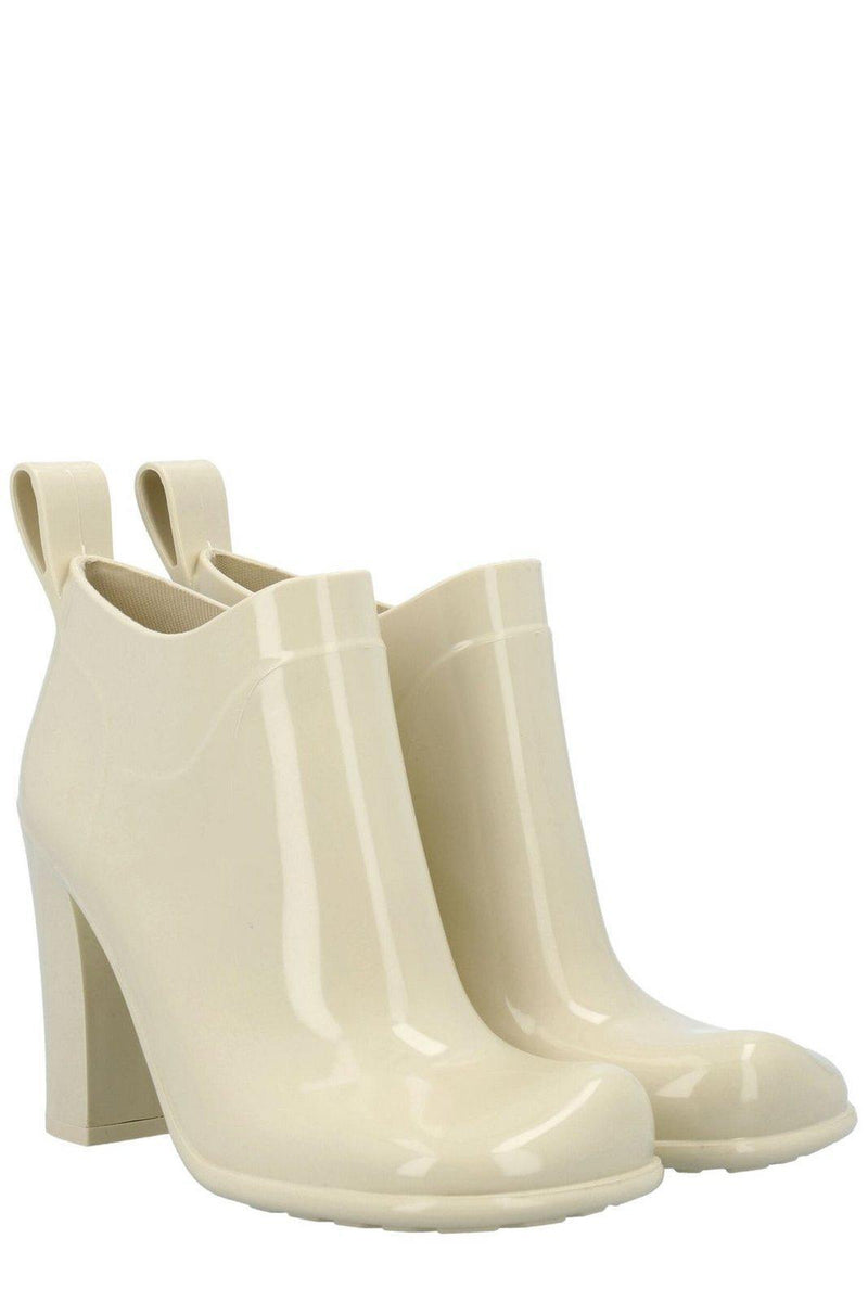 Bottega Veneta Shine Square Toe Ankle Rain Boots - Women - Piano Luigi