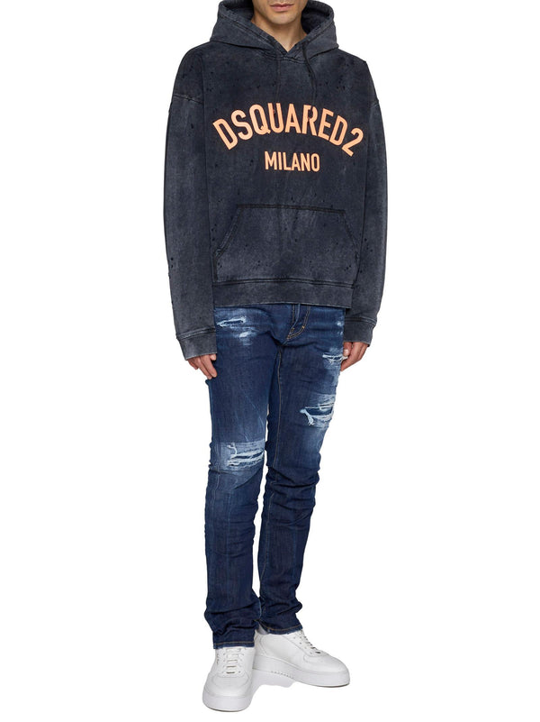 Dsquared2 Rock Wash Hercalina Hoodie - Men - Piano Luigi