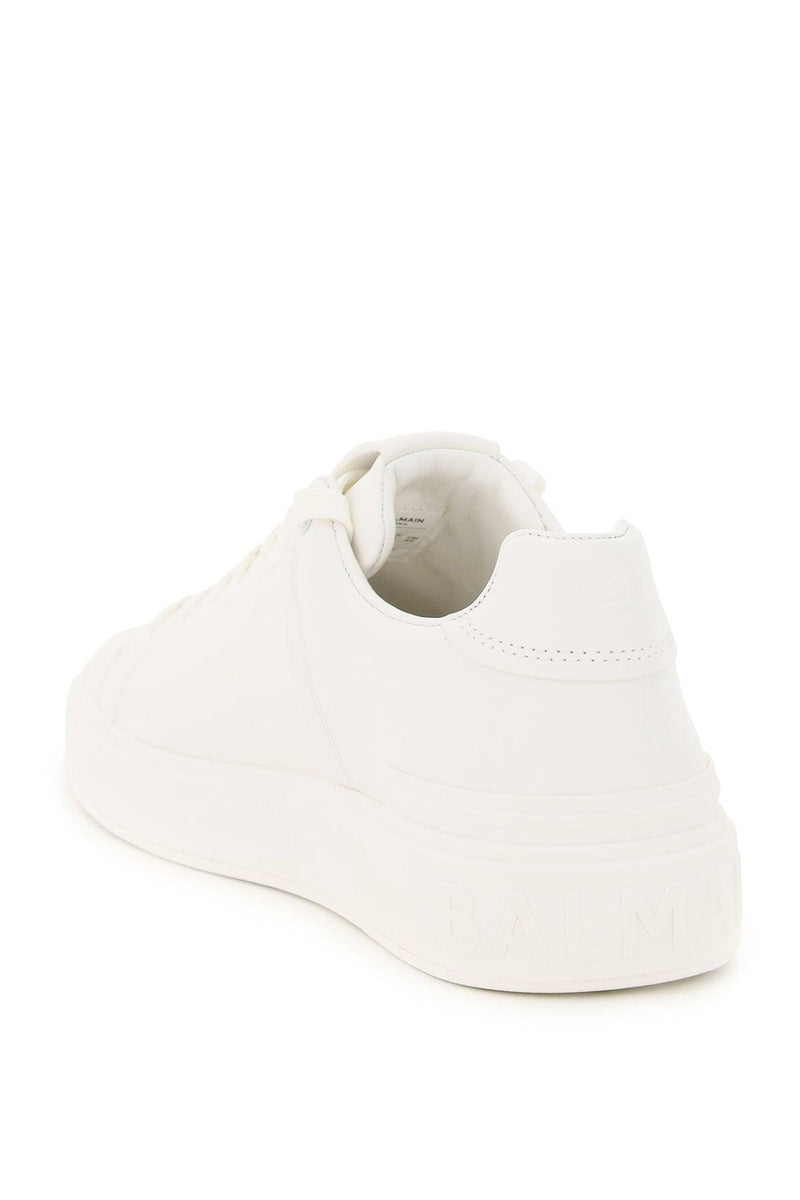 Balmain White Leather Sneakers - Women - Piano Luigi